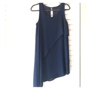 Deep Navy Blue Cocktail Dress